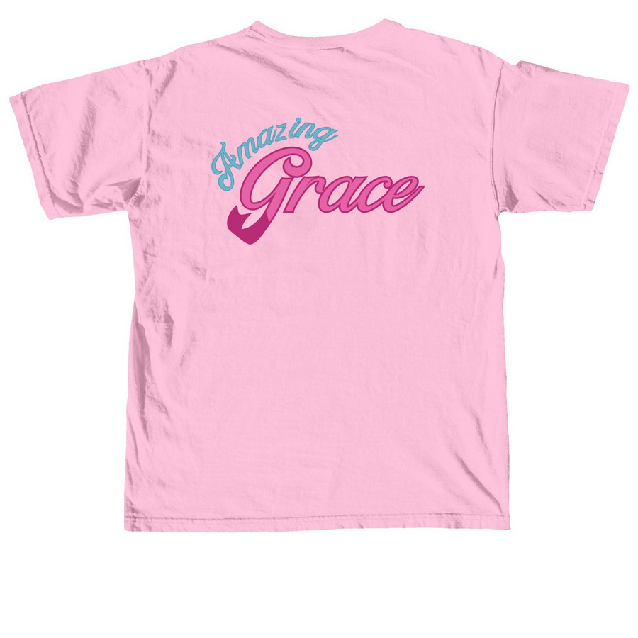 Amazing Grace | Style 1, a Blossom Comfort Colors Unisex Tee (back-view)