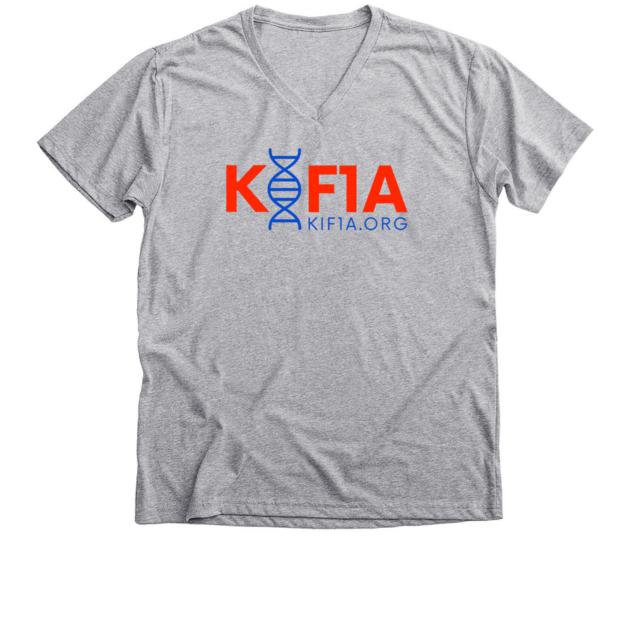 Cure KIF1A Today, a Athletic Heather Premium V-Neck Tee