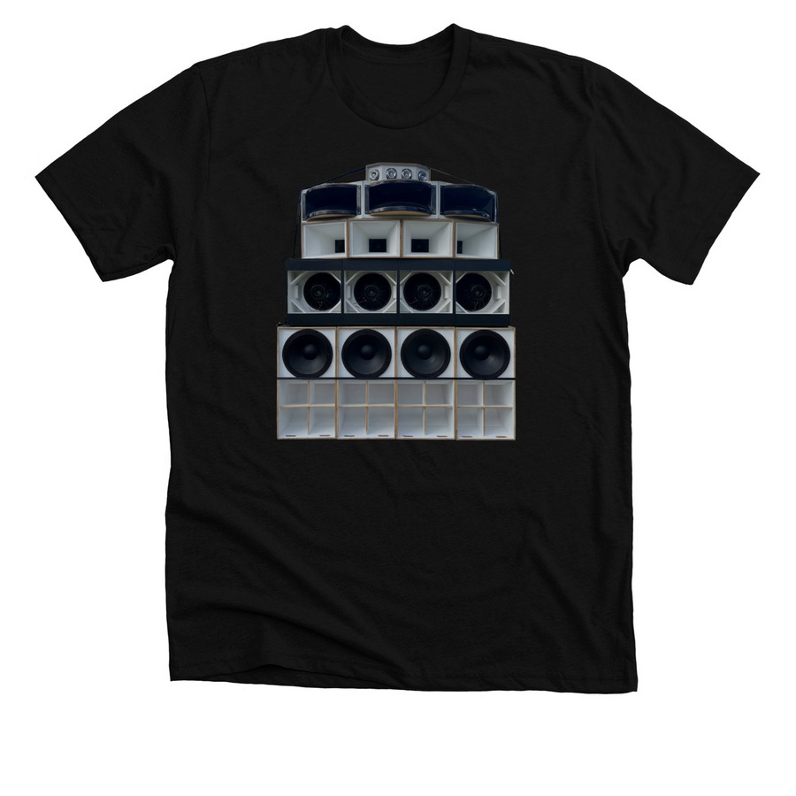 Pull Up PDX HiFi, a Solid Black Blend Premium Unisex Tee