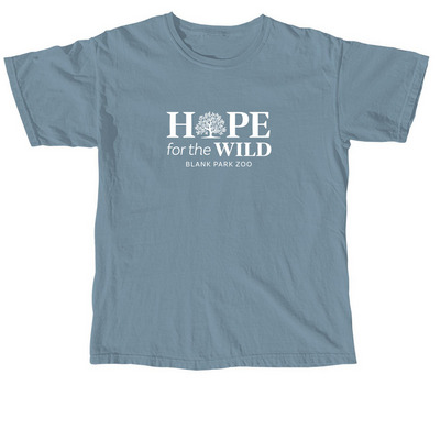 HOPE for the WILD, a Ice Blue Comfort Colors Unisex Tee