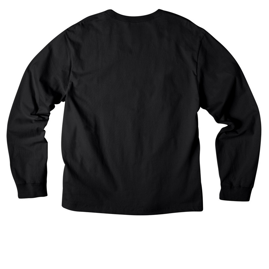 La'Deception&nbsp;, a Black Unisex Heavyweight Long Sleeve Tee (back-view)