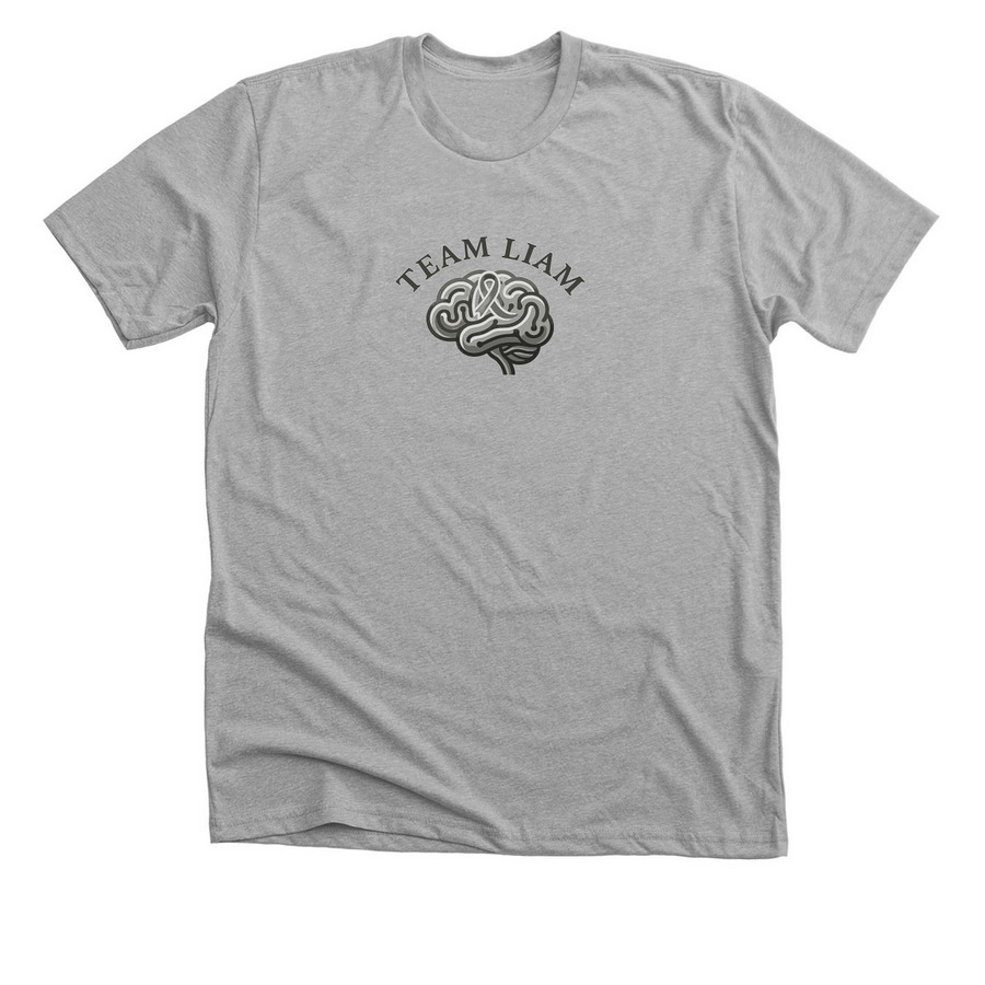 Team Liam, a Athletic Heather Premium Unisex Tee