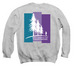 The Future is Violence Free, a Sport Grey Crewneck Sweatshirt (back-view)