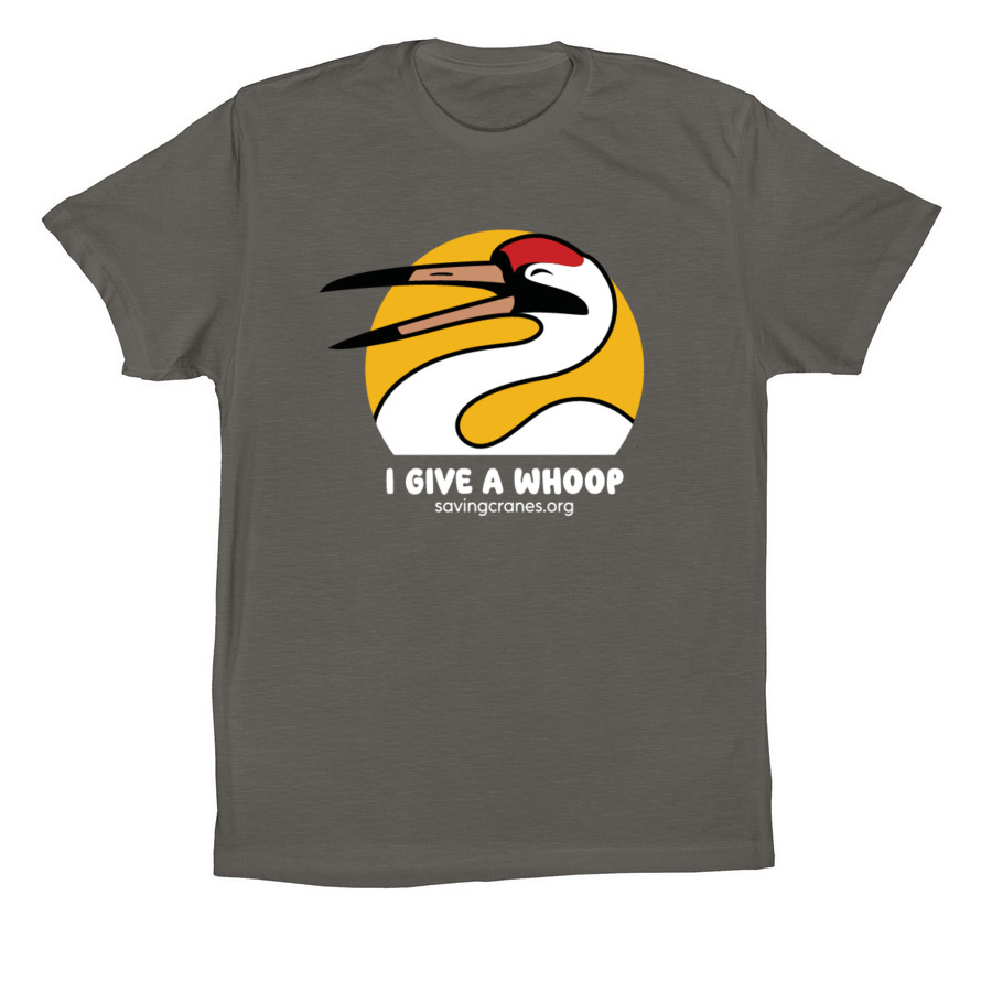 I GIVE A WHOOP DARK, a Asphalt Premium Cotton Tee