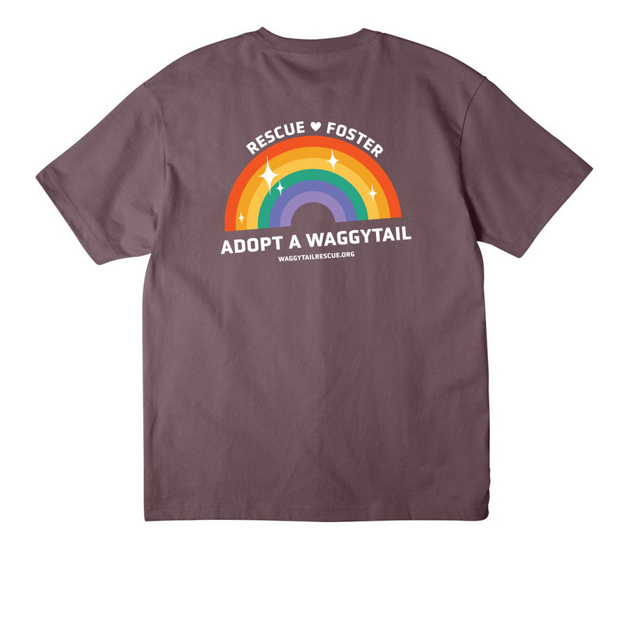 PURRRIDE, a Purple Storm Unisex Heavyweight Tee (back-view)