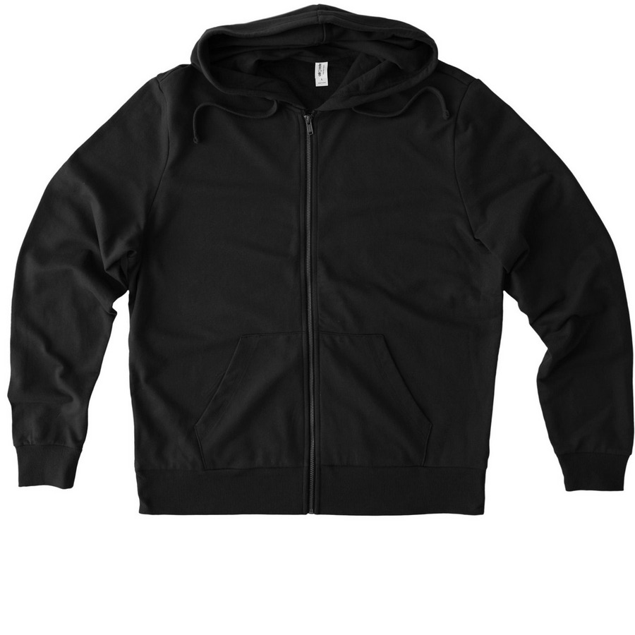 Birdability Week 2025 Zip Up Hoodies, a Deep Black Allmade Organic French Terry Zip Up Hoodie