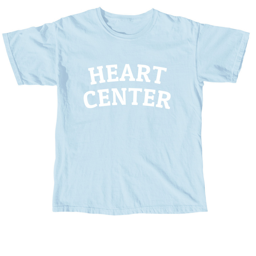Heart Center, a Chambray Comfort Colors Unisex Tee