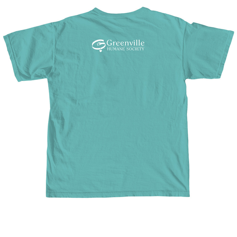 Love Is A Four Legged Word Paisley, a Seafoam Comfort Colors Unisex Tee (back-view)