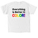 Rainbow Hawk, a White Classic Unisex Tee (back-view)