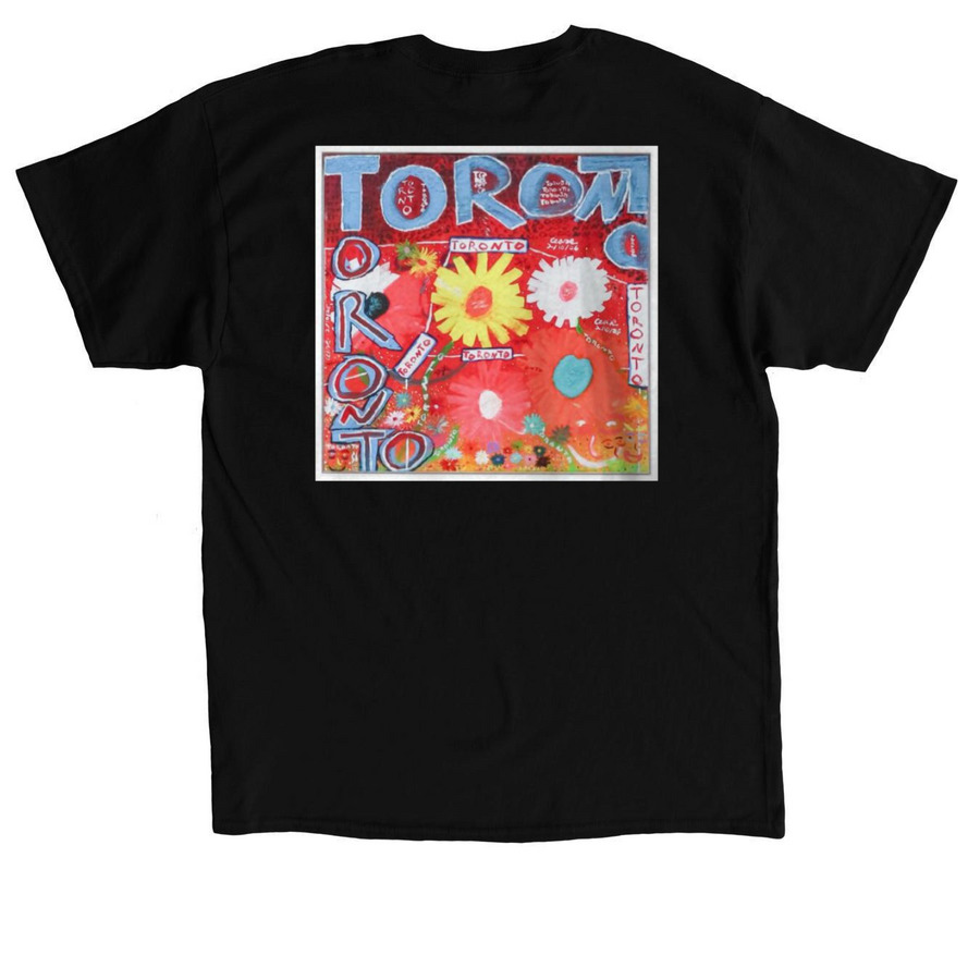 Blue Jays Ago x Cease Painting Shirt, a Black Classic Unisex Tee (back-view)
