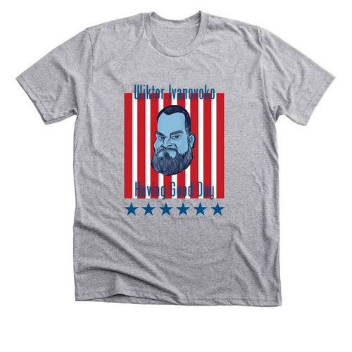 E Pluribus Wiktor, a Athletic Heather Premium Unisex Tee