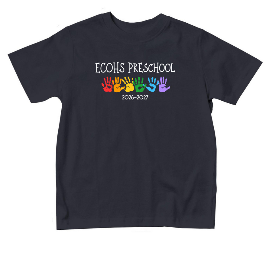 Handprints (Toddler)&nbsp;S(2T)M(3T)L (4T)XL(5/6T), a Navy Toddler Tee