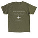 SHOW YOUR WOUND&nbsp;for Joseph Beuys., a Military Green Classic Unisex Tee (back-view)