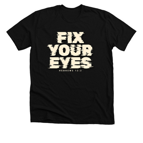Fix Your Eyes-BLK, a Solid Black Blend Premium Unisex Tee