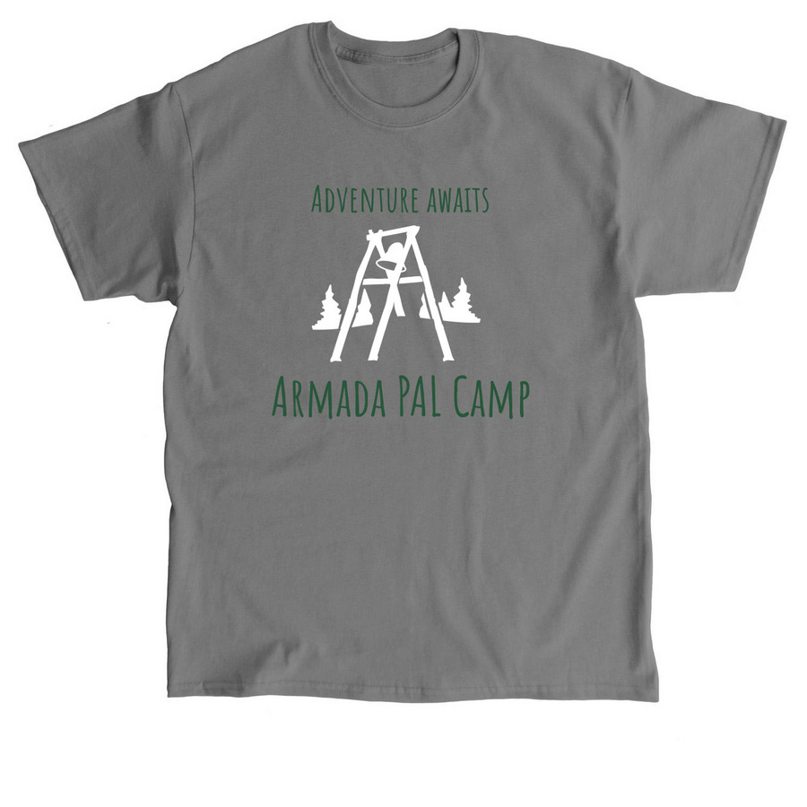 Adventure Awaits, a Charcoal Classic Unisex Tee