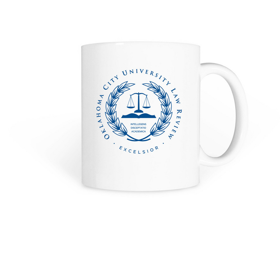 Law Review Seal Coffee Mug, a White Coffee Mug