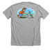 Logo and Mascot, a Athletic Heather Premium Unisex Tee (back-view)