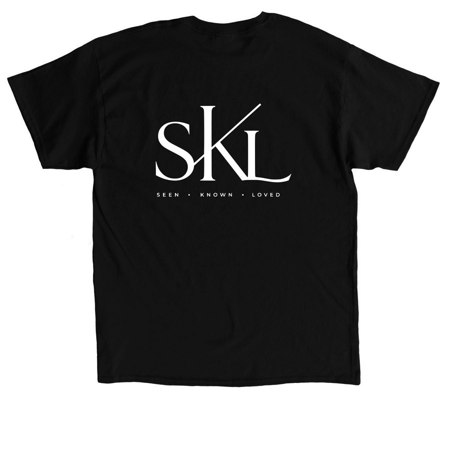 SKL - Main Logo, a Black Classic Unisex Tee (back-view)