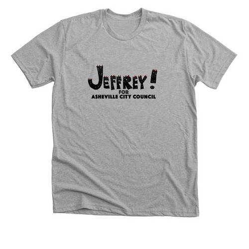 Support Jeffrey Burroughs for Asheville, a Athletic Heather Premium Unisex Tee