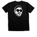 Face the Hype, a Black Heather Premium Unisex Tee (back-view)