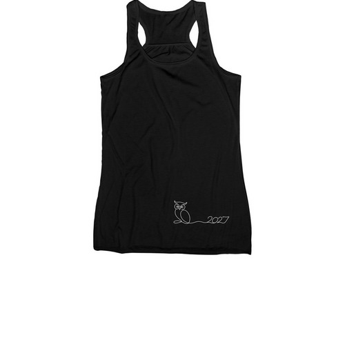 Owl 2027, a Black Women's Racerback