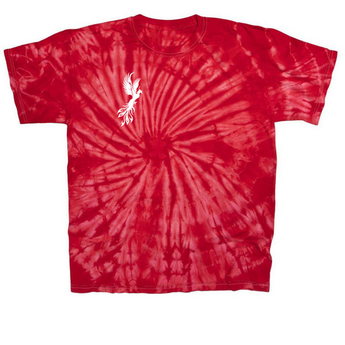 Never Surrender, a Red Classic Tie Dye Tee