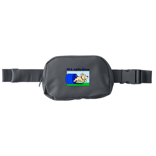 Hip Pack - Full Color Logo, a Storm Grey Matte Hip Pack