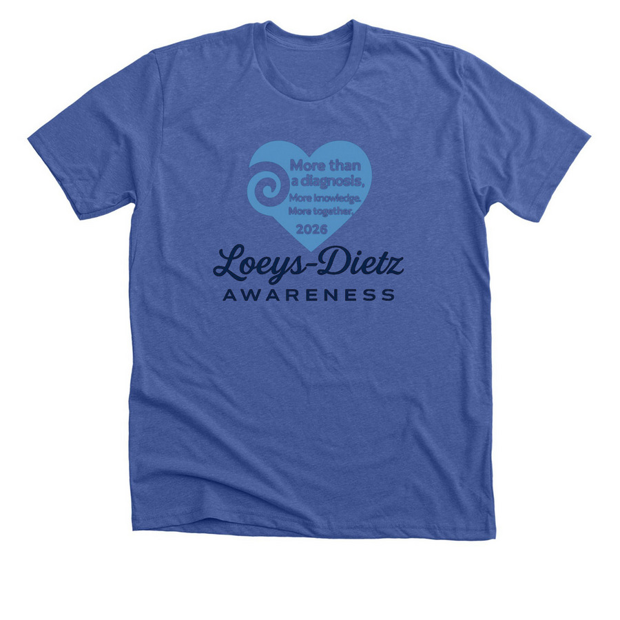 LDS Awareness Month 2026 Community Tee, a Solid True Royal Premium Unisex Tee