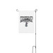Knight Pride Yard Flag, a White 12" x 18" Yard Flag with Stake