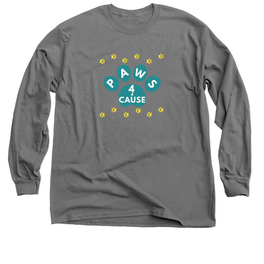 Paws 4 a Cause, a Charcoal Classic Long Sleeve Tee