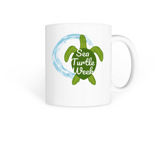 Sea Turtle Week Mugs, a White Coffee Mug