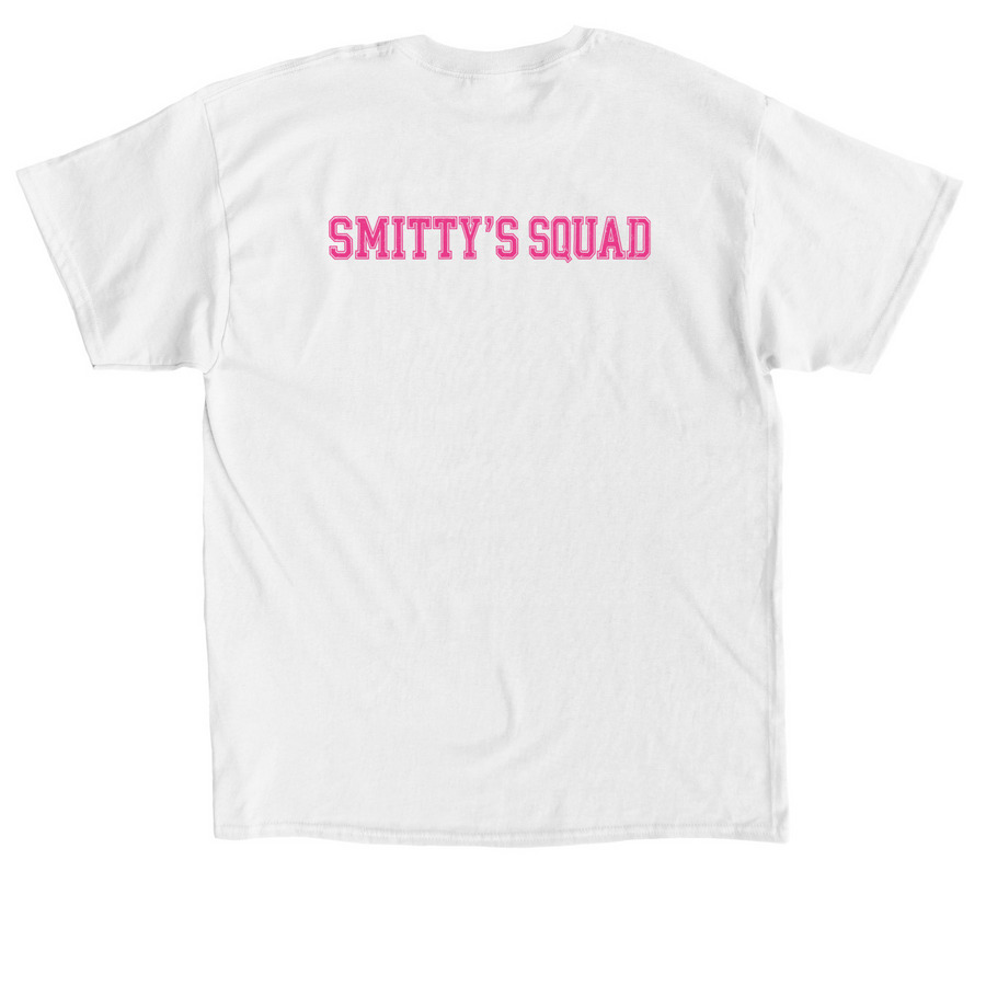 Smitty's Squad, a White Classic Unisex Tee (back-view)