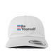 Be Yourself Hat, a White Classic Baseball Cap