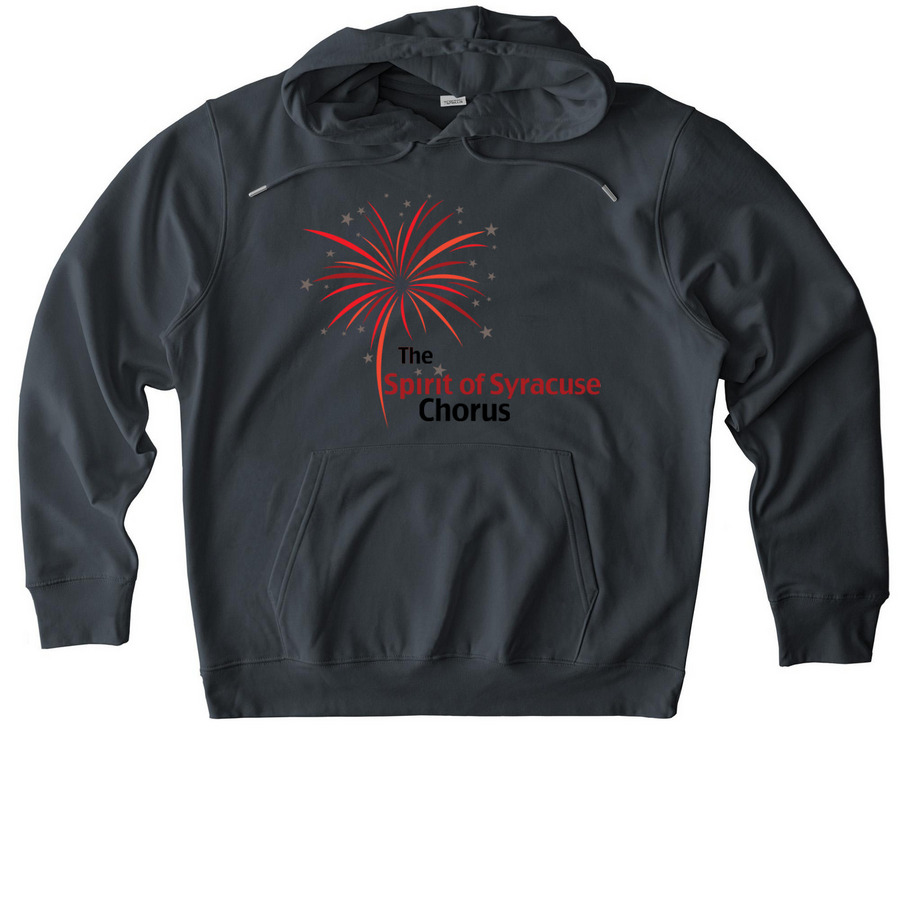 Official Spirit of Syracuse Spiritwear, a India Ink Grey Stanley/Stella Unisex Cruiser 2.0 Pullover Hoodie