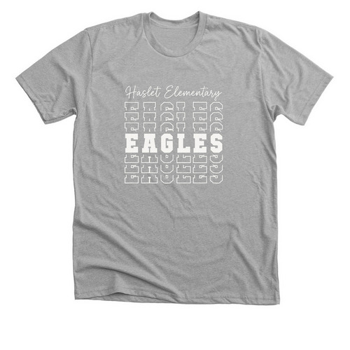 Haslet Spirit, a Athletic Heather Premium Unisex Tee