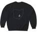 GH Logo Apparel, a Black Softstyle Crewneck Sweatshirt (back-view)