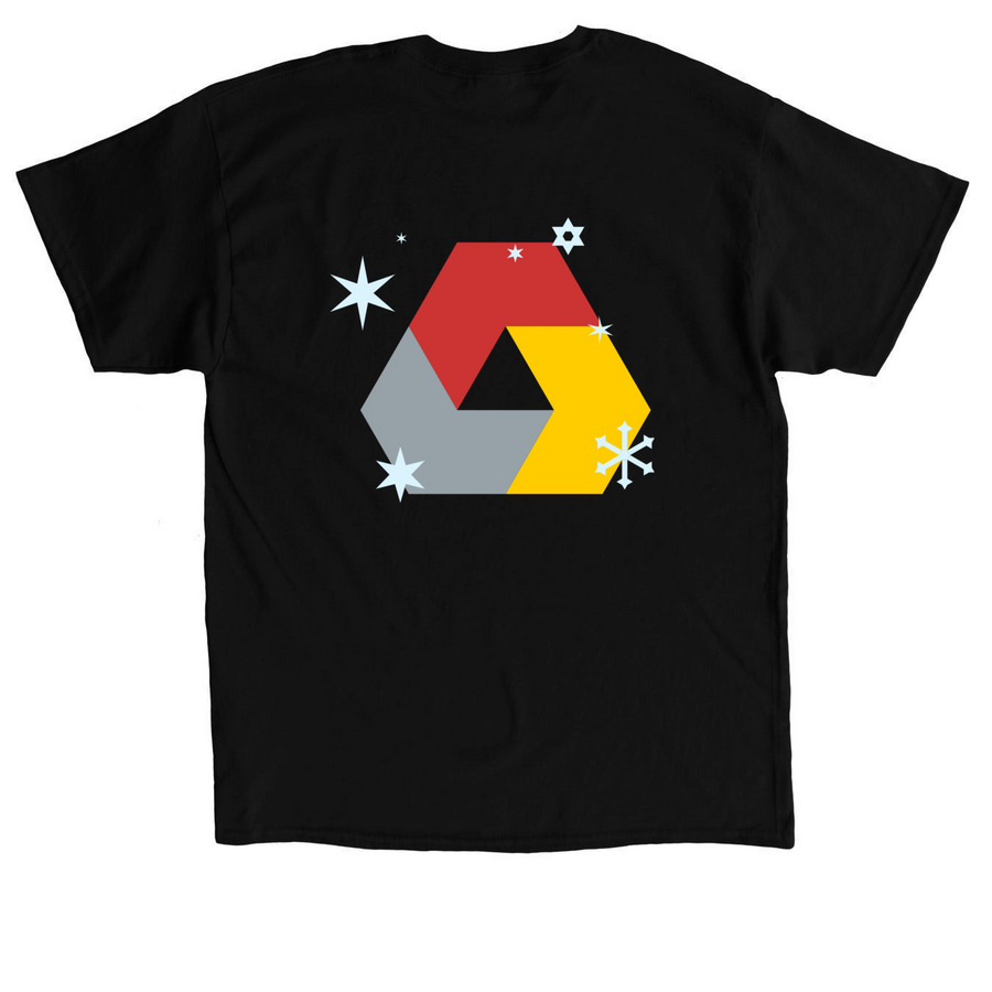 461 Menorah, a Black Classic Unisex Tee (back-view)