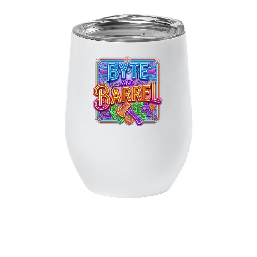 Axe Wine Tumbler, a White Insulated Wine Cup