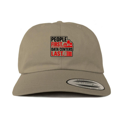 Data Center Resistance, a Khaki Printed Classic Baseball Cap