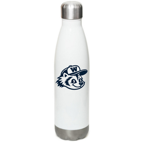 Wolverine Water Bottle, a White Stainless Steel Water Bottle