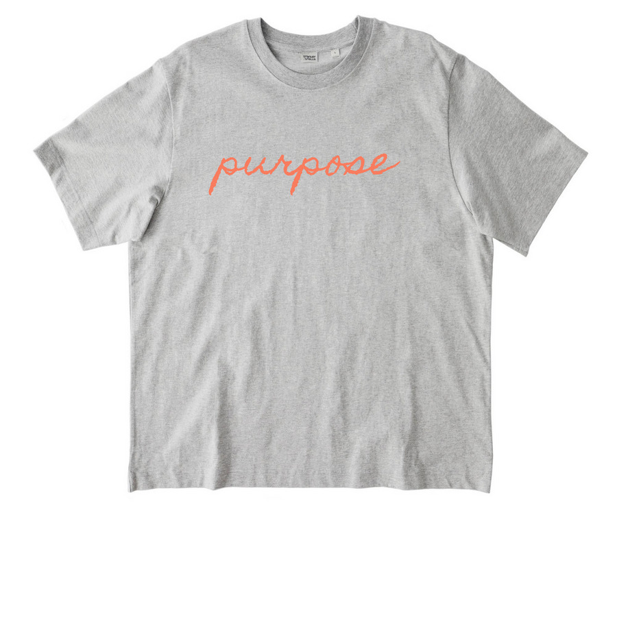 "The Three Ps of Sustainability", a Cool Heather Grey Stanley/Stella Unisex Freestyler Heavyweight Tee