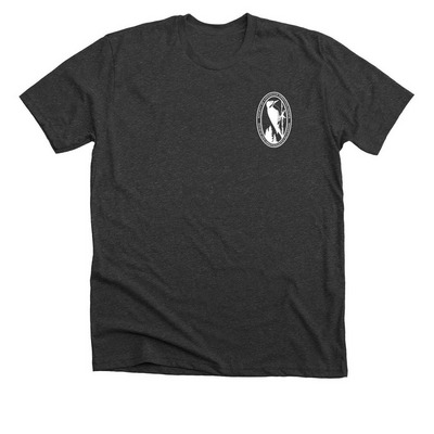 SCO-SOC small logo, a Dark Grey Heather Premium Unisex Tee