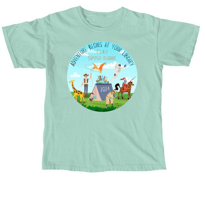 2024 Summer Reading T-Shirt, a Chalky Mint Comfort Colors Unisex Tee