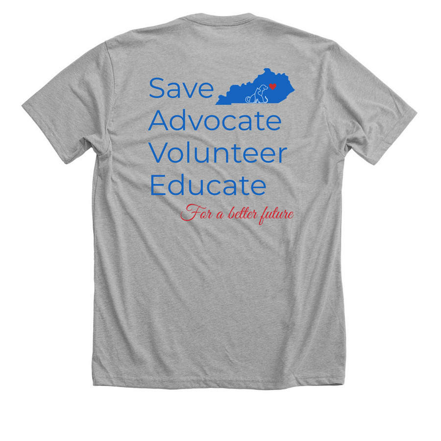 Kentucky S.A.V.E., a Athletic Heather Premium Unisex Tee (back-view)