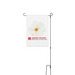 Dogwood Days Yard Flag, a White 12" x 18" Yard Flag with Stake