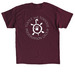 Turtles have feelings too, a Maroon Classic Unisex Tee (back-view)