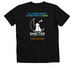 No Sleep 'Til They're All Home, a Solid Black Blend Premium V-Neck Tee (back-view)