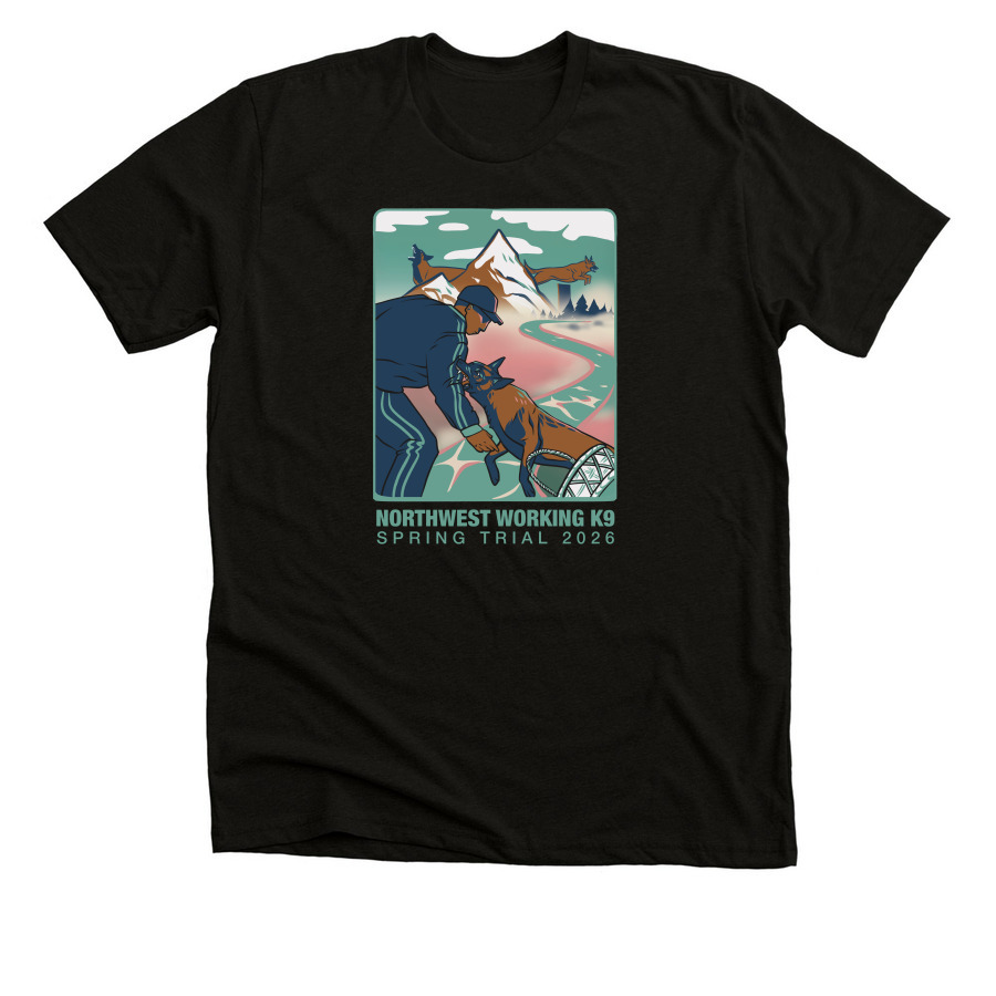 NWWK9 Spring 2026 Front Only, a Black Heather Premium Unisex Tee