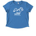 Trust Rescue, a Azure Blue Allmade Eco Triblend Women?s Scoop Neck Tee