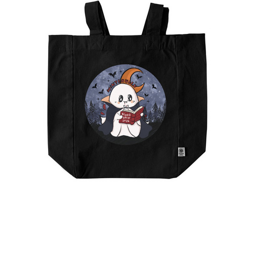 Winterween Totes, a Black Recycled Cotton Tote Bag